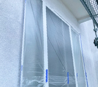 塗装前の養生のイメージ