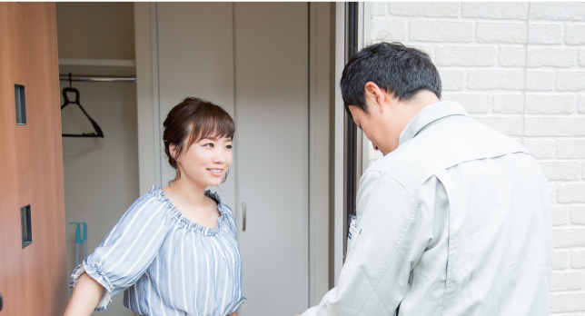 近隣の方へのご挨拶も欠かしません
